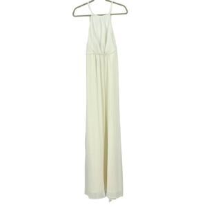 Show Me Your MuMu Amanda Maxi Dress Wedding Cake Chiffon XL NWT